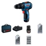 BOSCH GSB 12V-30 akumulatorski udarni vrtalni vijačnik, set z 2x 2,0 Ah akumulatorjema