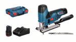 PLAVI BOSCH GST 12V-70 akumulatorska vbodna žaga (2x 3,0 Ah, L-BOXX)