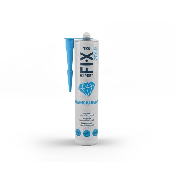 FI-X EXPERT POWER TRANSPARENT – Profesionalno 100% Prosojno Lepilo in Tesnilo