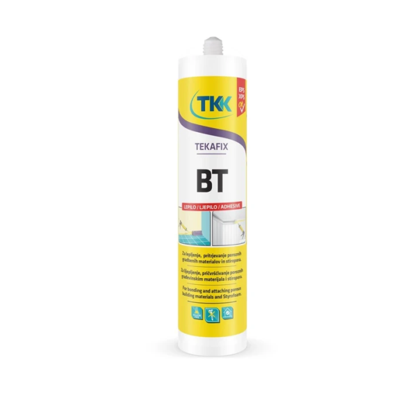TEKAFIX Montažno Lepilo BT 300 ml – Univerzalno Akrilno Lepilo za Gradbene Materiale