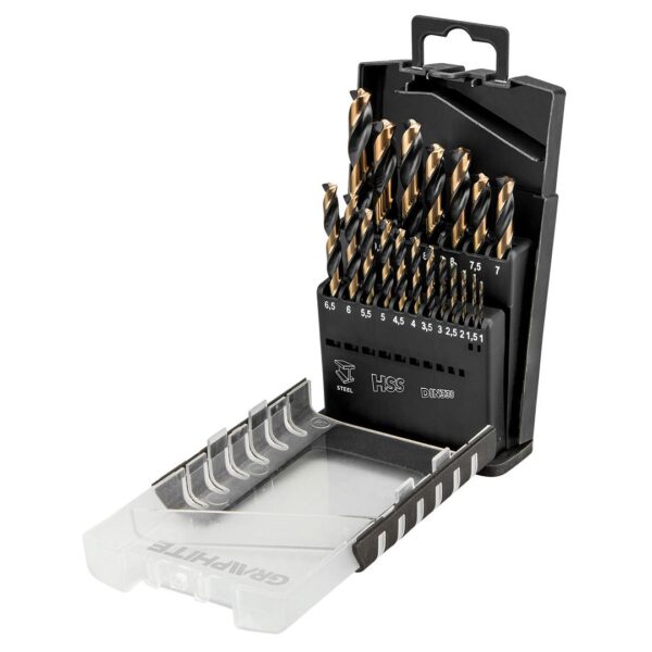 Set svedrov za kovino HSS-CNC, 1.0-10.0 mm, 19 kosov