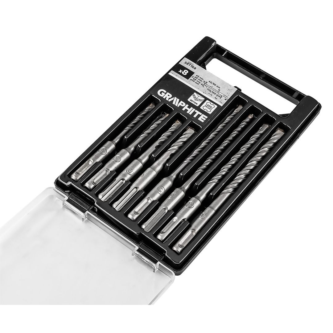 SDS Plus set svedrov za beton GRAPHITE SDS Plus set svedrov za beton GRAPHITE