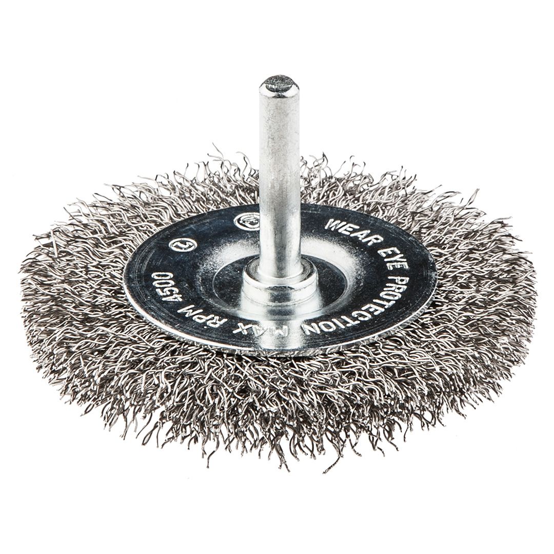 Inox žična krtača s steblom 75 mm Inox žična krtača s steblom 75 mm