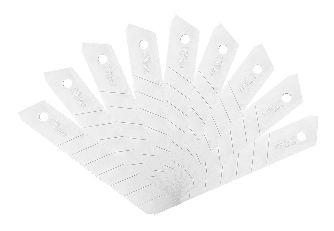 Lomljiva rezila 18 mm, 10 kosov, NEO TOOLS Lomljiva rezila 18 mm, 10 kosov, NEO TOOLS
