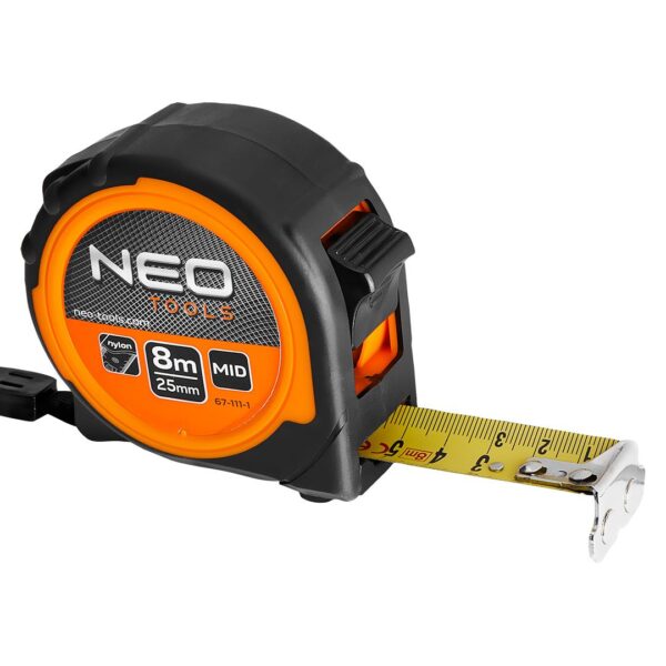Jeklena merilna tračna metra 8 m x 25 mm z magnetom