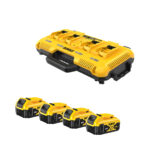 DeWalt DCB104P4-QW štirikratni hitri polnilec z 4x 5Ah XR akumulatorji