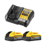 DeWalt DCB1104H2-QW 18V PowerStack komplet: polnilec in 2x 5 Ah bateriji
