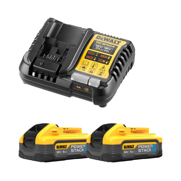 DeWalt DCB1104H2 18V Energijski komplet s polnilcem in baterijami