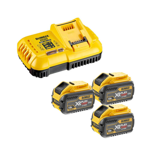DeWalt DCB118Y3 18V/54V Polnilec in 3x Baterije