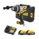 DeWalt DCD1007H2T 18V akumulatorski udarni vrtalni vijačnik s 5 Ah Powerstack baterijama
