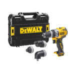 DeWalt DCD703NT 12V akumulatorski vrtalni vijačnik s 4 zamenljivimi glavami in kovčkom
