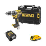 DeWalt DCD796D1 18V XR akumulatorski udarni vrtalni vijačnik s 2.0Ah baterijo in TSTAK kovčkom