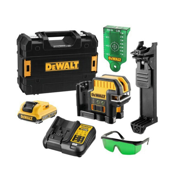 DeWalt DCE0825D1G 10,8V Akumulatorski 5-točkovni laserski nivelir