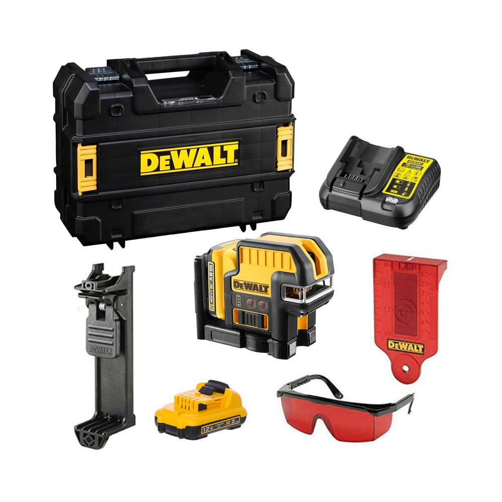 DeWalt DCE0825D1R 12V 5-točkovni laserski nivelir DeWalt DCE0825D1R 12V 5-točkovni laserski nivelir