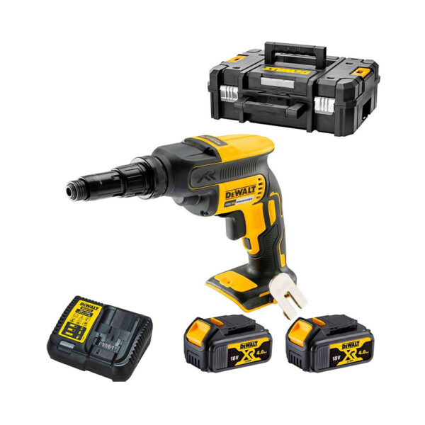 DeWalt DCF622M2-QW 18V Bürstenloser Universalschrauber mit 2x 4Ah Akkus, Ladegerät und TSTAK Koffer
