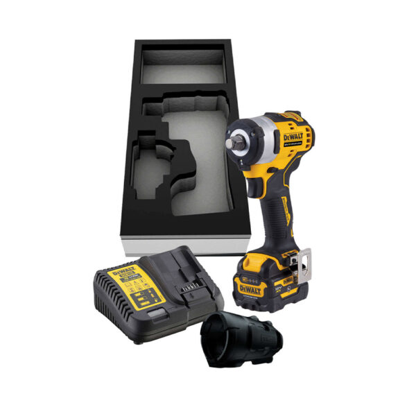 DeWalt DCF901P2-QW 12V Akku-Schlagschrauber mit 2x 5Ah Akkus, Schnellladegerät und Koffer