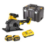 DeWalt DCG200X2-QW 54V XR FLEXVOLT akumulatorski rezkalnik za utore v zidu, 125mm