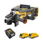 DeWalt DCG405D2 18V Brezkrtačni Akumulatorski Kotni Brusilnik 125mm z 2x 2Ah Baterijama in TSTAK Kovčkom