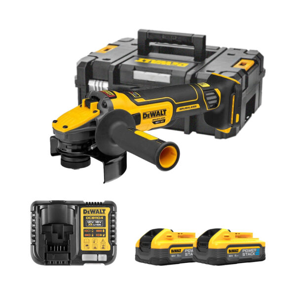 DeWalt DCG409H2T 18V Akumulatorski Kotni Brusilnik 125mm