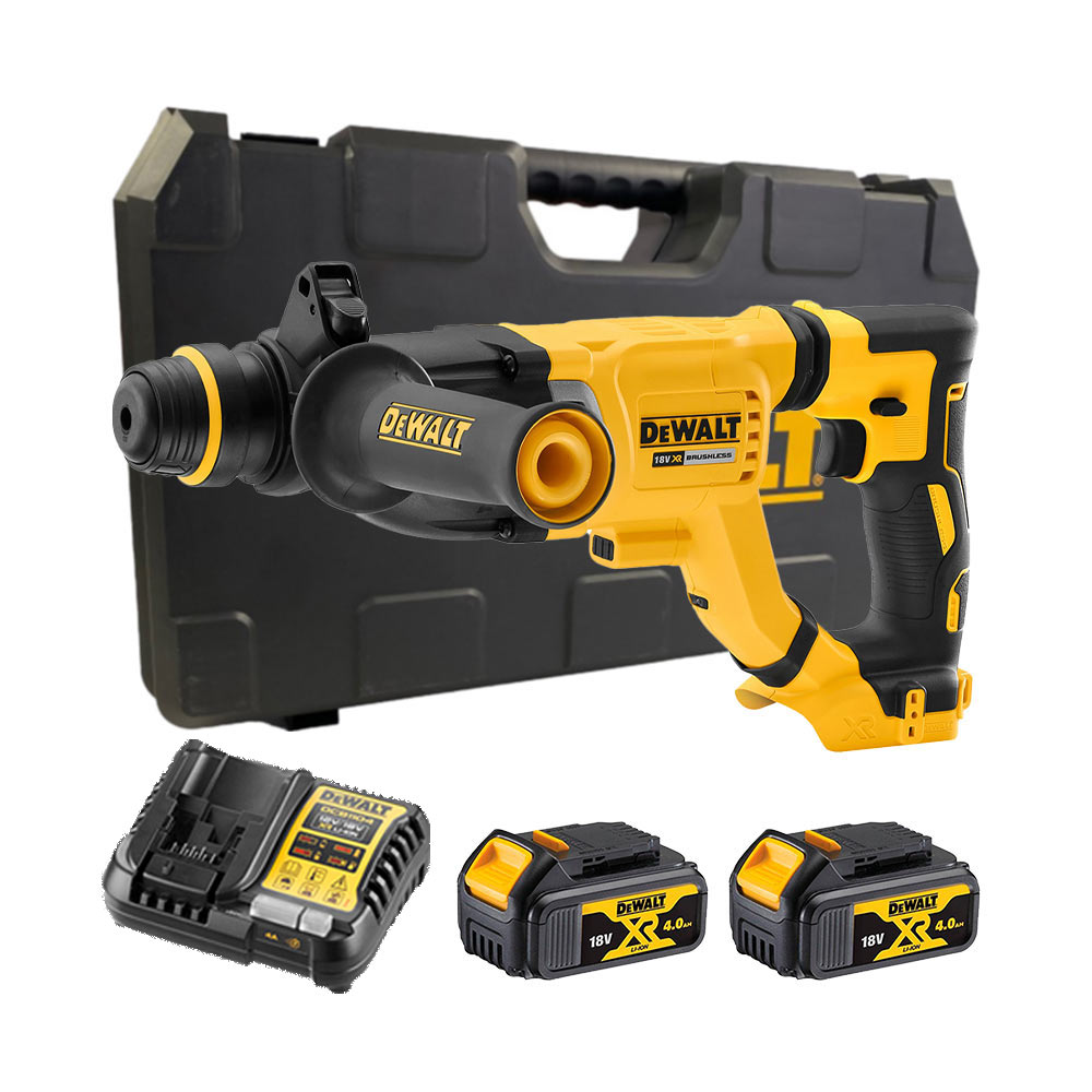 DeWalt DCH263M2-QW 18V Akku Kombihammer Bohrhammer SDS+ mit 2x 4Ah Akkus, Ladegerät und Koffer DeWalt DCH263M2-QW 18V Akku Kombihammer Bohrhammer SDS+ mit 2x 4Ah Akkus, Ladegerät und Koffer