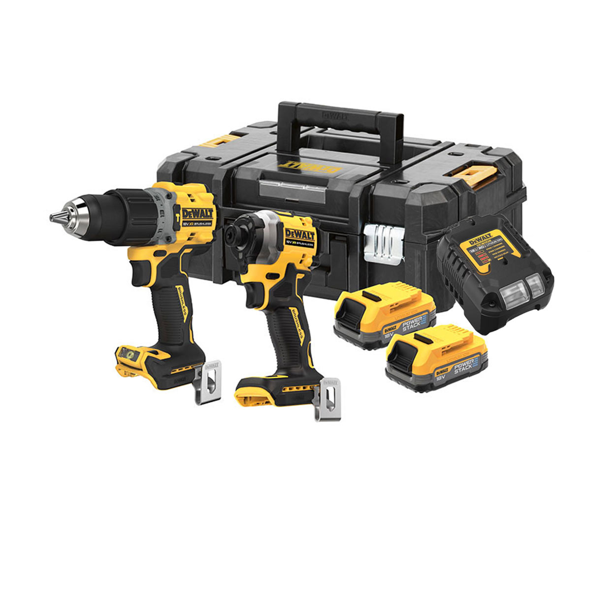 DeWalt DCK2050E2T-QW 18V Doppelpack Elektrowerkzeugset mit 2x 1.7Ah Akkus, Ladegerät und Koffer DeWalt DCK2050E2T-QW 18V Doppelpack Elektrowerkzeugset mit 2x 1.7Ah Akkus, Ladegerät und Koffer
