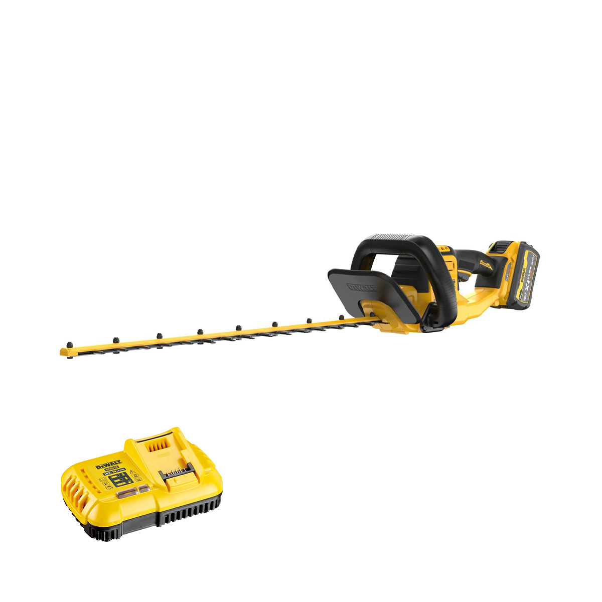 DeWalt DCMHT573X1 54V akumulatorske škarje za živo mejo DeWalt DCMHT573X1 54V akumulatorske škarje za živo mejo