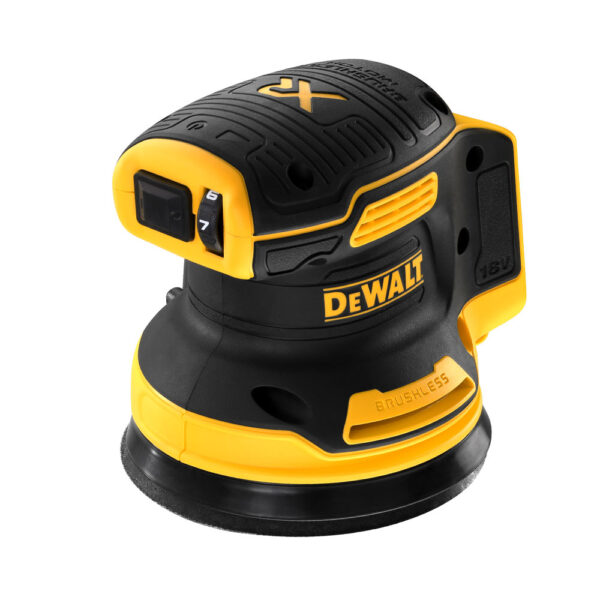 DeWalt DCW210N-XJ 125 mm 18V Li-ion XR Bürstenloser Random Orbital/Umlaufbahn /Dreh- Akku- Exzenterschleifer, Nur das Gerät