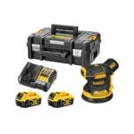 DeWalt DCW210P2 125mm 18V akumulatorski ekscentrični brusilnik s 5Ah baterijama