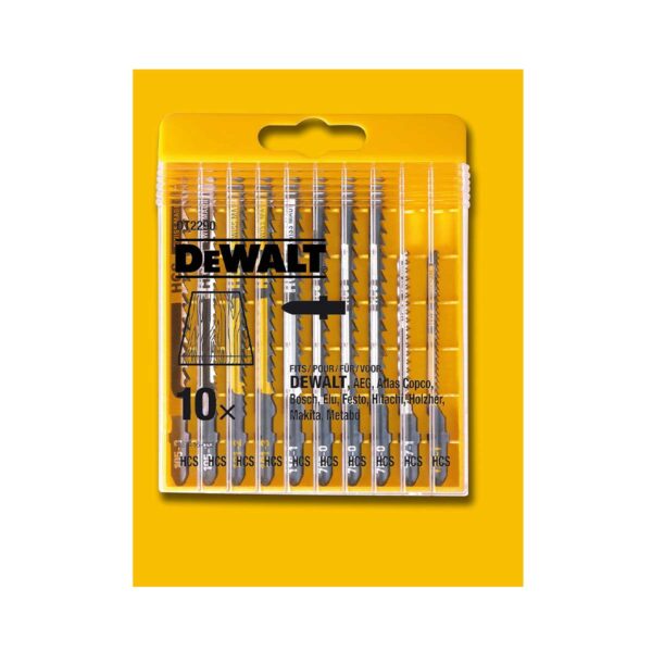 DeWalt DT2290 Komplet listov za vbodno žago, 10 kosov