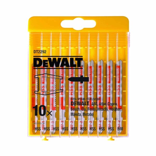 DeWalt DT2292-QZ Stichsaegeblaetter-Set 10-tlg. Metall
