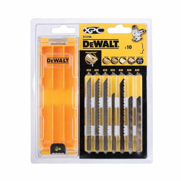 DeWalt DT2296-QZ Stichsaegeblaetter-Set 10-tlg.