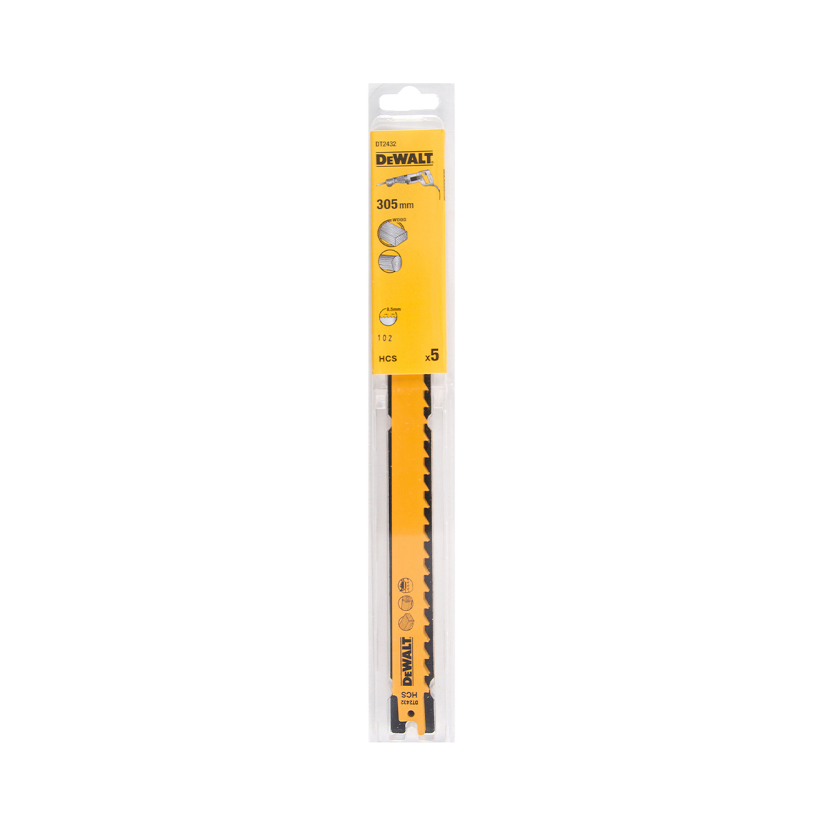 DeWalt DT2432 HCS Žaga za les 305mm 5 kosov DeWalt DT2432 HCS Žaga za les 305mm 5 kosov