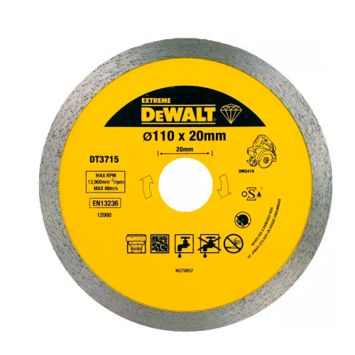 DeWalt DT3715 110 mm diamantna rezalna plošča