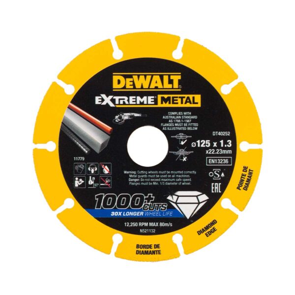 DeWalt DT40252 Diamantna rezalna plošča 125×1.3mm