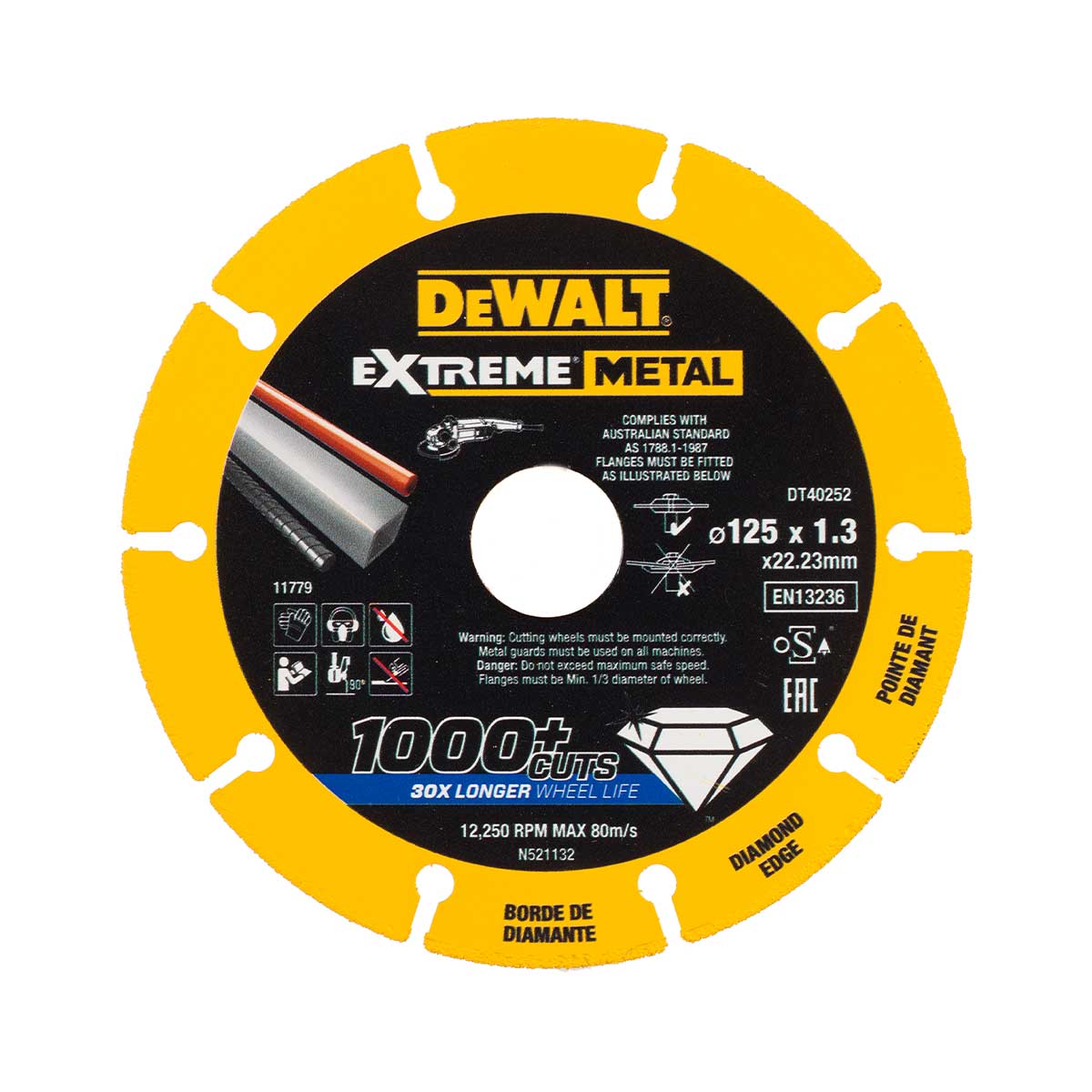 DeWalt DT40252 Diamantna rezalna plošča 125×1.3mm DeWalt DT40252 Diamantna rezalna plošča 125×1.3mm