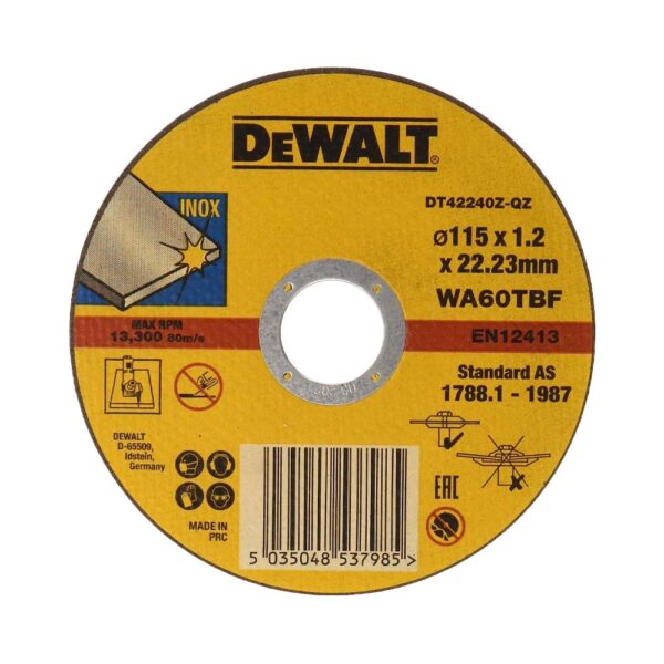 DeWalt INOX 115 mm rezalna plošča za kovino