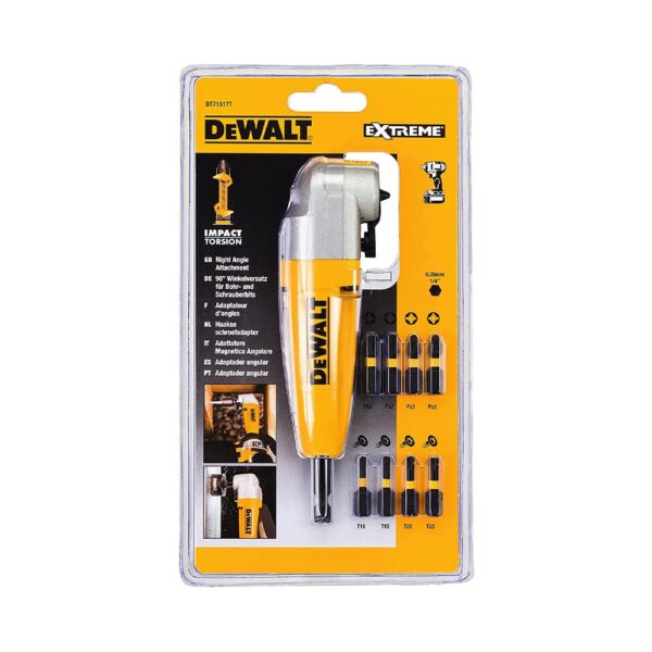 DeWalt DT71517T 90° kotni nastavek z 9 nastavki