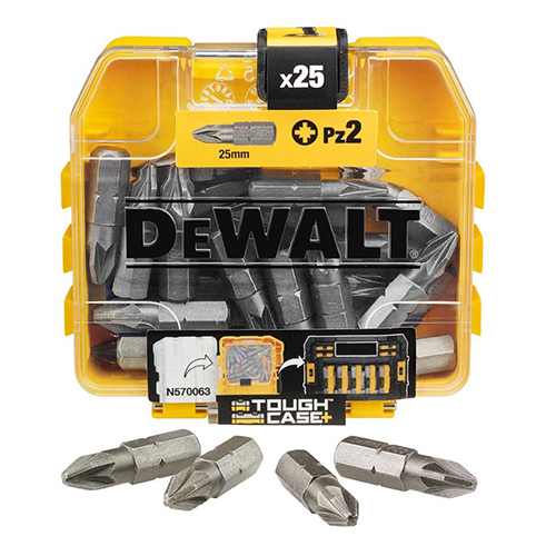 DeWalt DT71521 25 mm PZ2 Tic Tac nastavki, 25 kosov