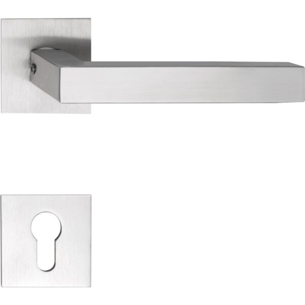 Ključavnice za vrata MALMÖ s plitko rozeto, pravokotne, PZ, SOLIDO