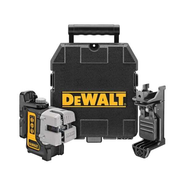 DeWalt DW089K-XJ Selbstnivellierender Multilinien-Laser (1 x horizontal und 2 x vertikal)