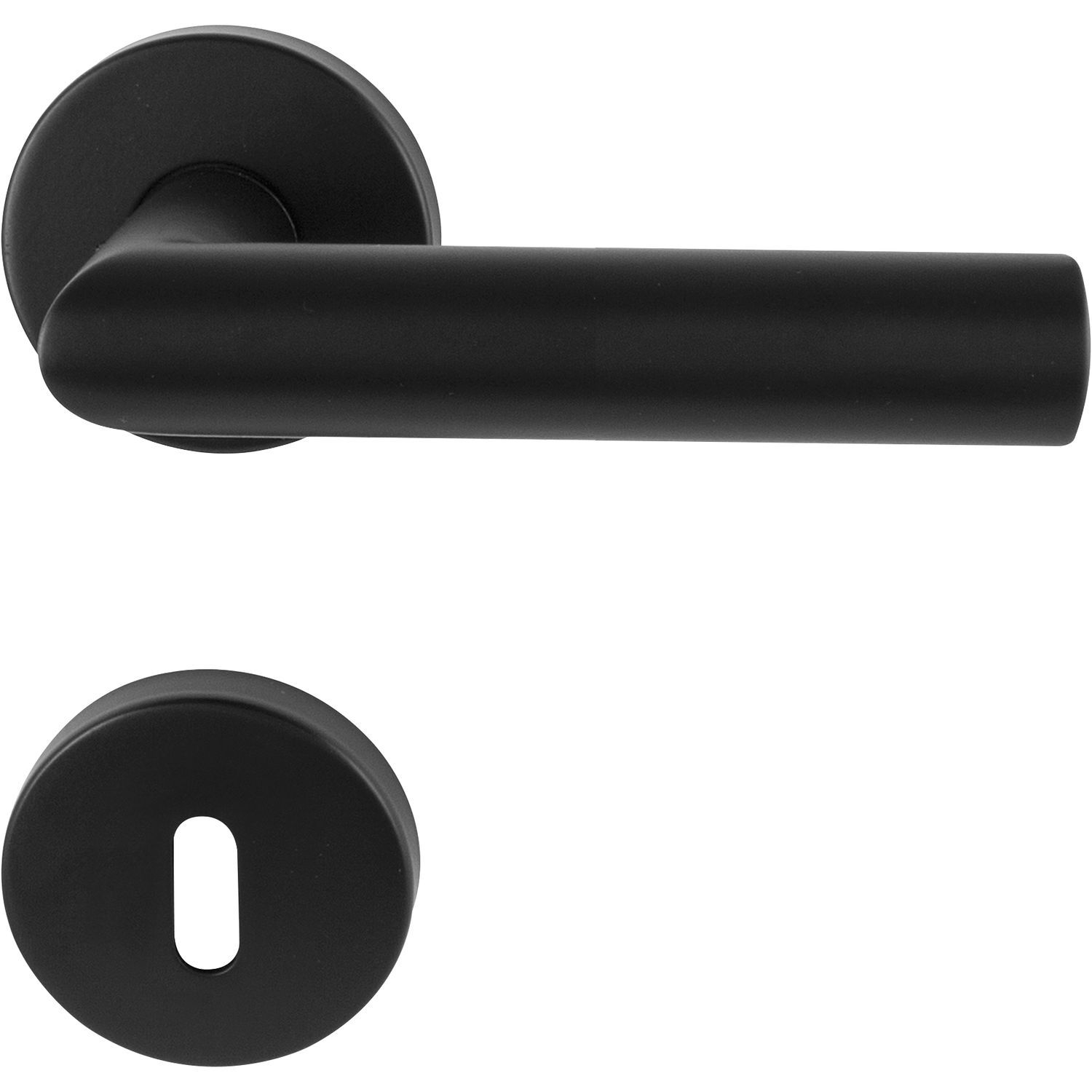 Ključavnice za vrata GEHRUNG z rozeto, okrogla, BB, MARCHESI, črna