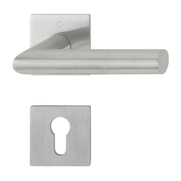 HOPPE AMSTERDAM kljuke za vrata z rozeto, pravokotna, PZ, 35-45 mm