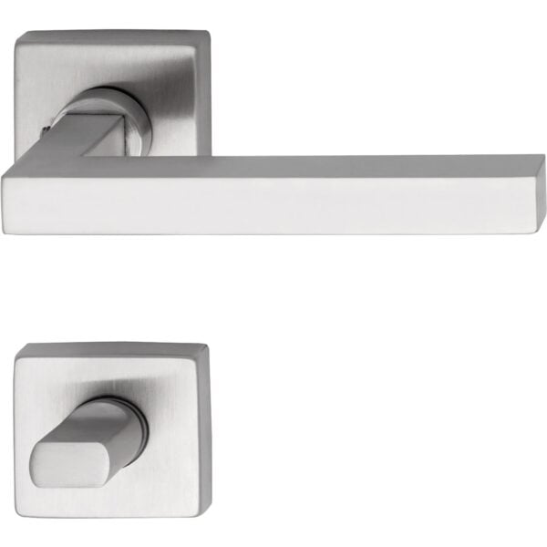 Ključavnice za vrata KIEL z rozeto, WC, 38-45, MARCHESI - mat nerjaveče jeklo