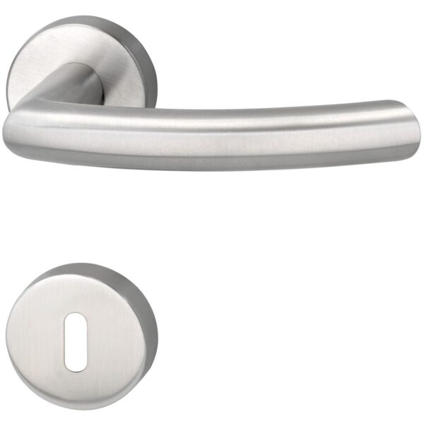 Ključavnice za vrata ARC z rozeto, BB, 38-45, MARCHESI - mat nerjaveče jeklo