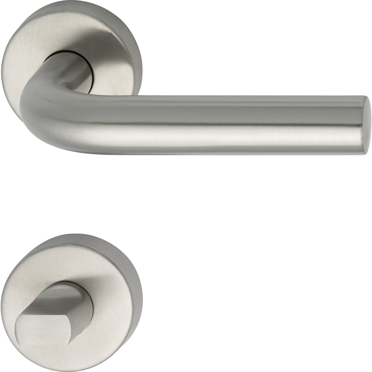 WC kljuka HORIZONT z rozeto, MARCHESI (38-45 mm, mat nerjaveče jeklo)