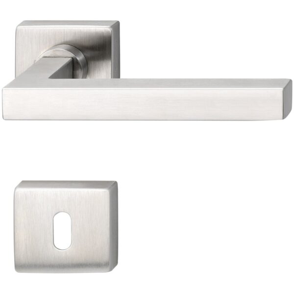 Ključavnice za vrata KIEL z rozeto, BB, 38-45, MARCHESI - mat nerjaveče jeklo