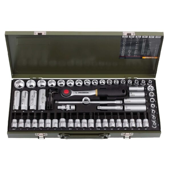 Komplet nasadnih ključev Proxxon 3/8″ 65 delov