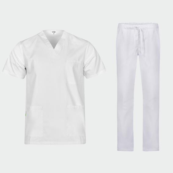 Medicinski komplet unisex COLOMBO, bela