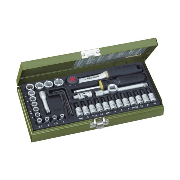 Set nasadnih ključev 1/4“ 36-delni Proxxon PX23080
