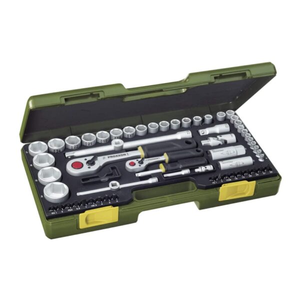 Set nasadnih ključev 1/4″ in 1/2″, 65-delni Proxxon PX23286